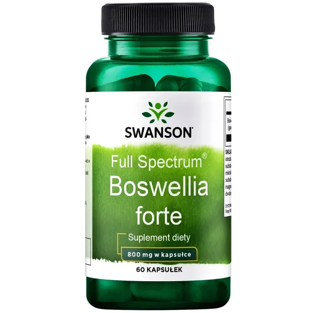 SWANSON BOSWELLIA FORTE 800mg kadzidłowiec 60 kapsułek Zdrowe STAWY i KOŚCI