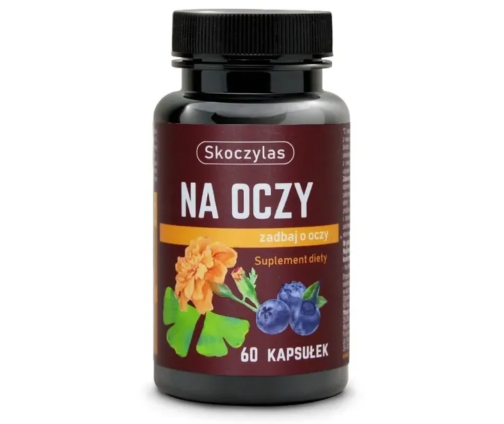 SKOCZYLAS NA OCZY WZROK luteina zeaksantyna 60KAPS borówka