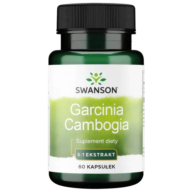 SWANSON GARCINIA CAMBOGIA Ekstrakt 80mg Odchudzanie CHOLESTEROL 60 kapsułek