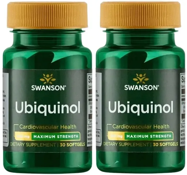 SWANSON UBIQUINOL 200 mg Ubichinol MAKSYMALNA MOC Antyoksydant SERCE