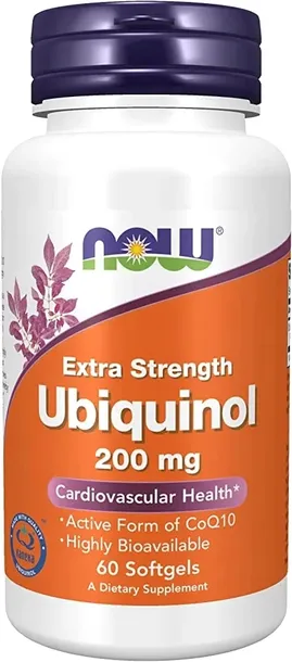NOW Foods Ubiquinol - ubichinol Koenzym Q10 Kaneka 200mg 60 kaps Serce