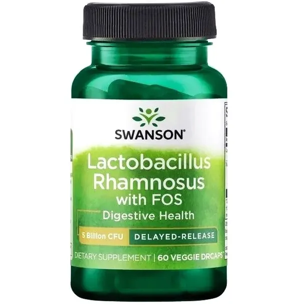 SWANSON RHAMNOSUS Lactobacillus z FOS PROBIOTYK 60 kaps Jelita ODPORNOŚĆ