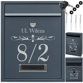 antracytowa-skrzynka-pocztowa-na-listy-z-dekoracyjnym-wzorem