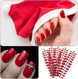 paznokcie-sztuczne-tipsy-czerwone-klasyczne-krotki-migdal-classic-red-120x