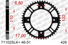 afam-zebatka-tyl-stalowa-71102slk-48-black-428-48-zebow
