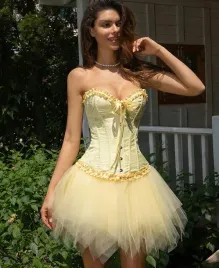 gorset-damski-gotycki-modelujacy-talie-zolty-wiazany-elegancki-cosplay-m