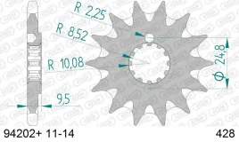 afam-zebatka-przod-428-14-zebow-ktm-sx-85