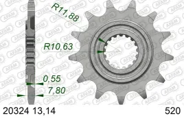 afam-zebatka-przod-520-13-zebow-honda-crf-250-r