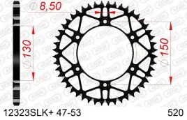 afam-zebatka-tyl-520-50-zebow-yamaha-yz-250-x