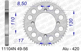 afam-zebatka-tyl-420-49-zebow-honda-crf-150-r