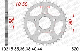 afam-zebatka-tyl-520-36-zebow-honda-nsr-125-f