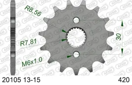 afam-zebatka-przod-420-15-zebow-honda-xr-50-r