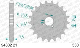 afam-zebatka-przod-530-21-zebow-harley-davidson