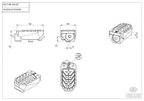 gilles-podnozki-enduro-explorer-suzuki-numer-katalogowy-czesci-rgk-350-rk-04-set-b