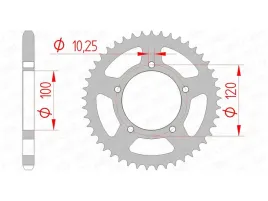 afam-zebatka-tylna-525-42-zeby-aprilia-rsv
