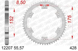 afam-zebatka-tyl-428-55-yamaha-dt-125-x-05-06