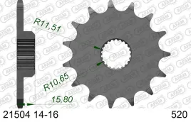 afam-zebatka-przod-520-14-zebow-yamaha-tt-600-r