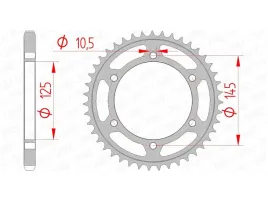 afam-zebatka-tylna-525-43-zeby-yamaha-tdm