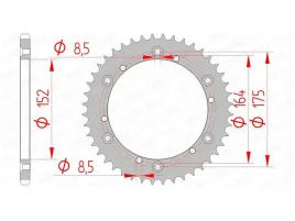 afam-zebatka-tylna-520-44-zeby-yamaha-sr