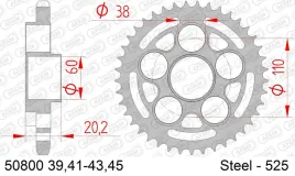 afam-zebatka-tyl-42-zeby-ducati-1100-hypermotard