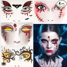 tatuaze-halloween-naklejki-na-twarz-4-arkusze-mix