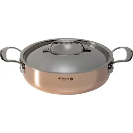 de-buyer-prima-matera-saucepot-copper-steel-low-24cm-induction