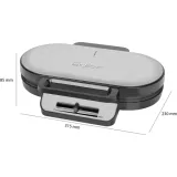 clatronic-wa-3745-black-inox-waffle-maker