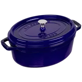 staub-la-cocotte-29cm-owalny-ciemnoniebieski-garnek-zeliwny