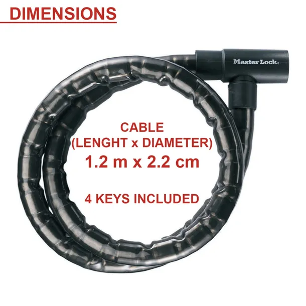 master-lock-keyed-armored-cable-lock-22mm-8115eurdps