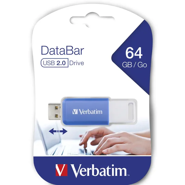 verbatim-databar-usb-2-0-64gb-blue