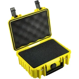 bandw-outdoor-case-type-500-yellow-with-pre-cut-foam-insert