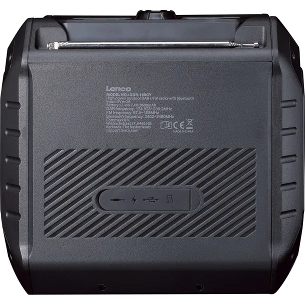 lenco-odr-160gy-grau