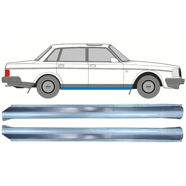 Reperaturka progu część dolna do Volvo 240 1975-1993 / Lewa / Prawa