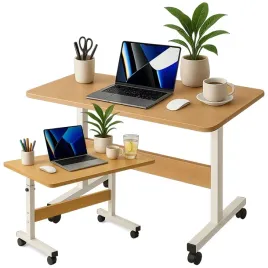 stolik-pod-laptopa-na-kolkach-regulowana-wysokosc-mobilny-stolik-biurko