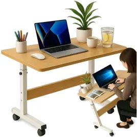 stolik-pod-laptopa-na-kolkach-regulowana-wysokosc-kawowy-mobilny-stabilny