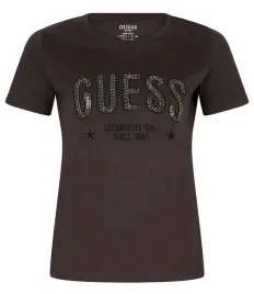 guess-koszulka-damska-mirela-brazowa-s