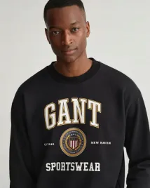 gant-bluza-meska-czarna-crest-shield-l