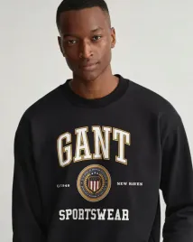 gant-bluza-meska-czarna-crest-shield-m