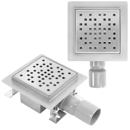 odplyw-prysznicowy-kwadratowy-kratka-sciekowa-rea-dots-12x12cm-wpust