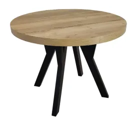 stol-rozkladany-loft-okragly-90-190-cm-dab-halifax
