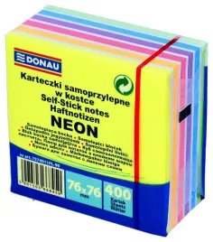 kostka-samoprzylepna-neon-76x76-mm-bloczek-mix-notes-donau-400-kartek