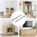 sruby-confirmat-2-pcs-srebrny-metal-stan-nowy