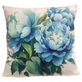 dekoracyjna-poszewka-45x45-cm-niebieskie-kwiaty-piwonie-na-bialym-tle