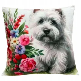 dekoracyjna-poszewka-45x45-pies-west-highland-white-terrier-wsrod-kwiatow