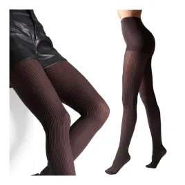 prazkowane-rajstopy-damskie-70-den-na-zime-mikrofbra-brazowe-legs-4-l