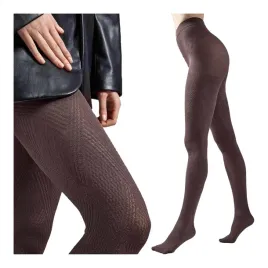 bawelniane-rajstopy-damskie-120-den-cieple-brazowe-wzorzyste-legs-4-l