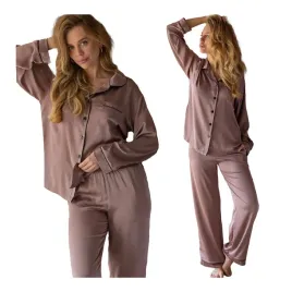 pizama-damska-dwuczesciowa-satynowa-elegancka-soft-dlugie-spodnie-kleo-s
