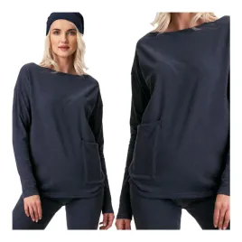 bluza-bluzka-damska-bawelniana-ciepla-granatowa-z-kieszenia-key-m