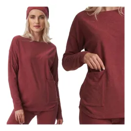 bluza-bluzka-damska-bawelniana-ciepla-bordo-z-kieszenia-key-l