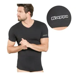 meski-t-shirt-bawelniany-koszulka-z-krotkim-rekawem-czarny-kappa-l